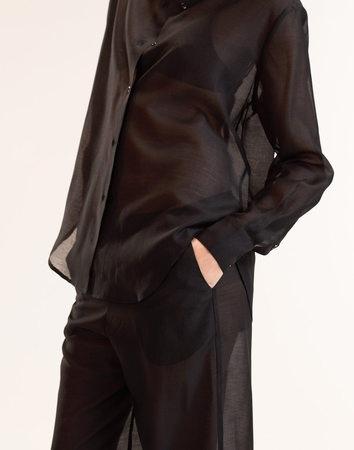 Salina Sheer Shirt | Cynthia Rowley Clothing