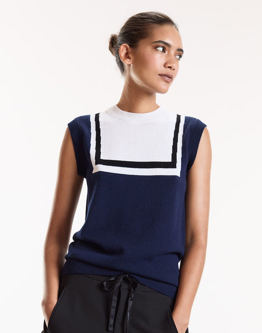 Eastport Knit Vest | Cynthia Rowley Clothing