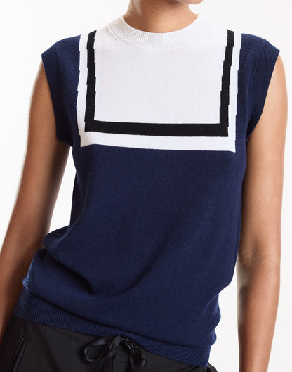 Eastport Knit Vest | Cynthia Rowley Clothing