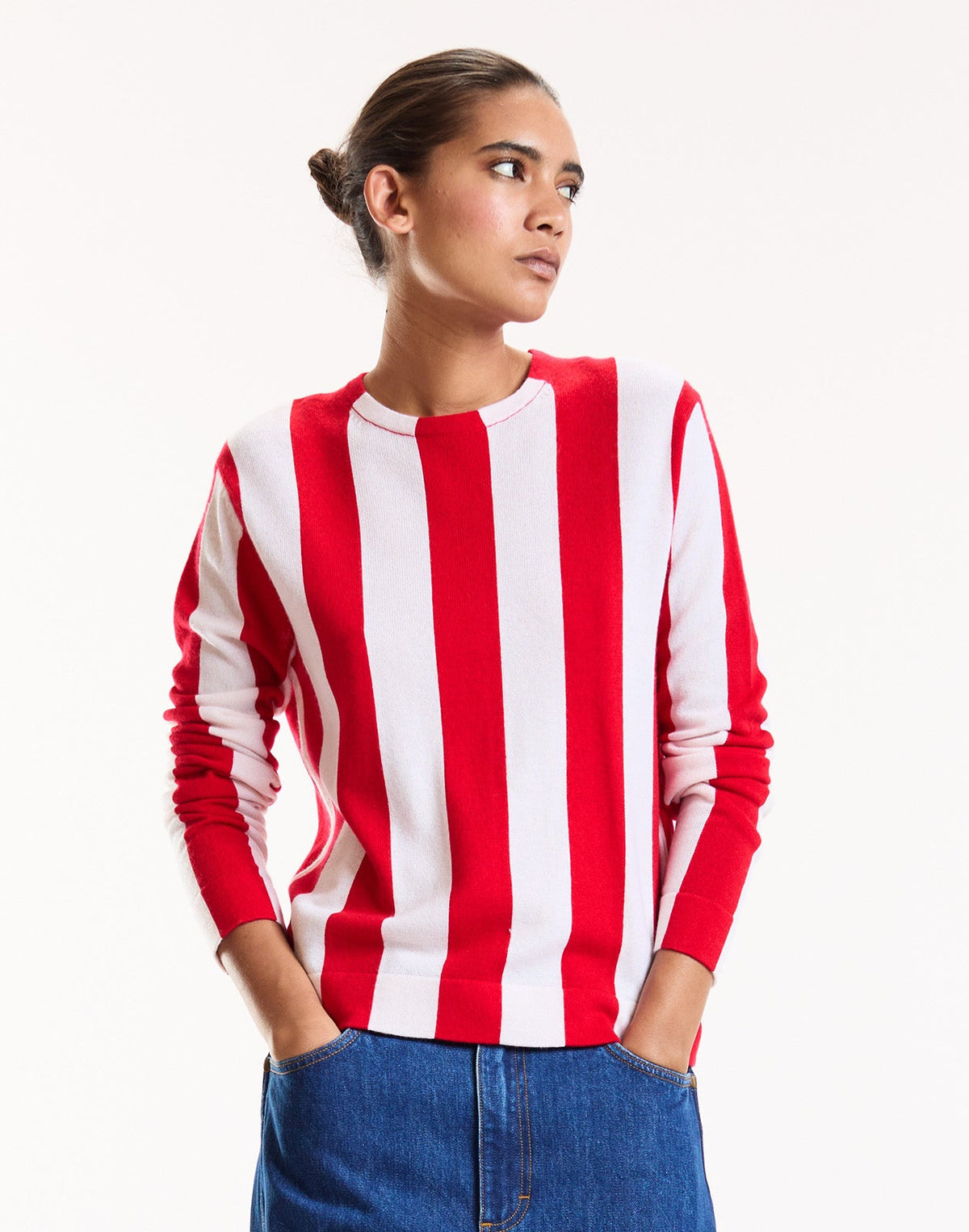 Sideline Striped Sweater | Cynthia Rowley Clothing