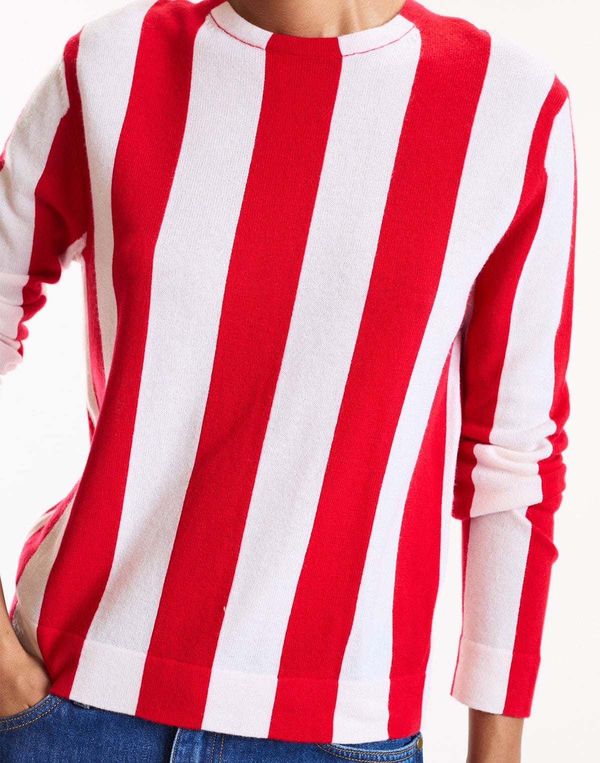 Sideline Striped Sweater | Cynthia Rowley Clothing