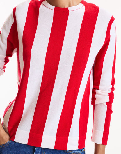 Sideline Striped Sweater | Cynthia Rowley Clothing