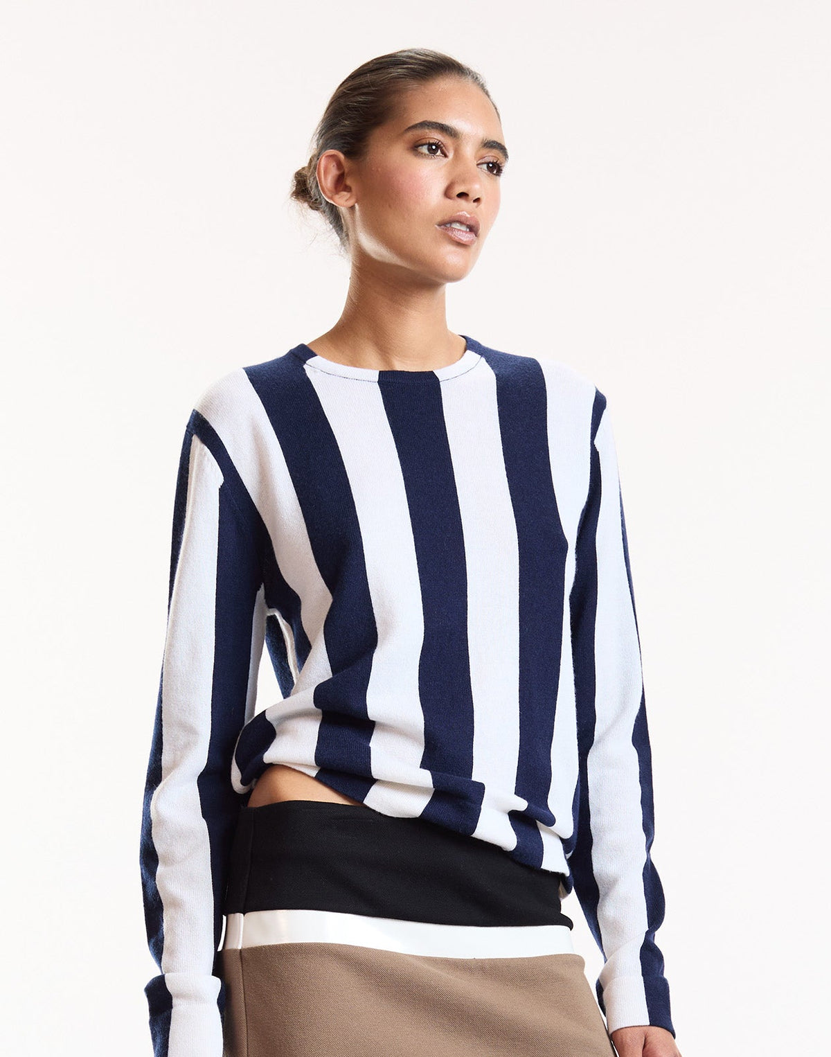 Sideline Striped Sweater | Cynthia Rowley Clothing