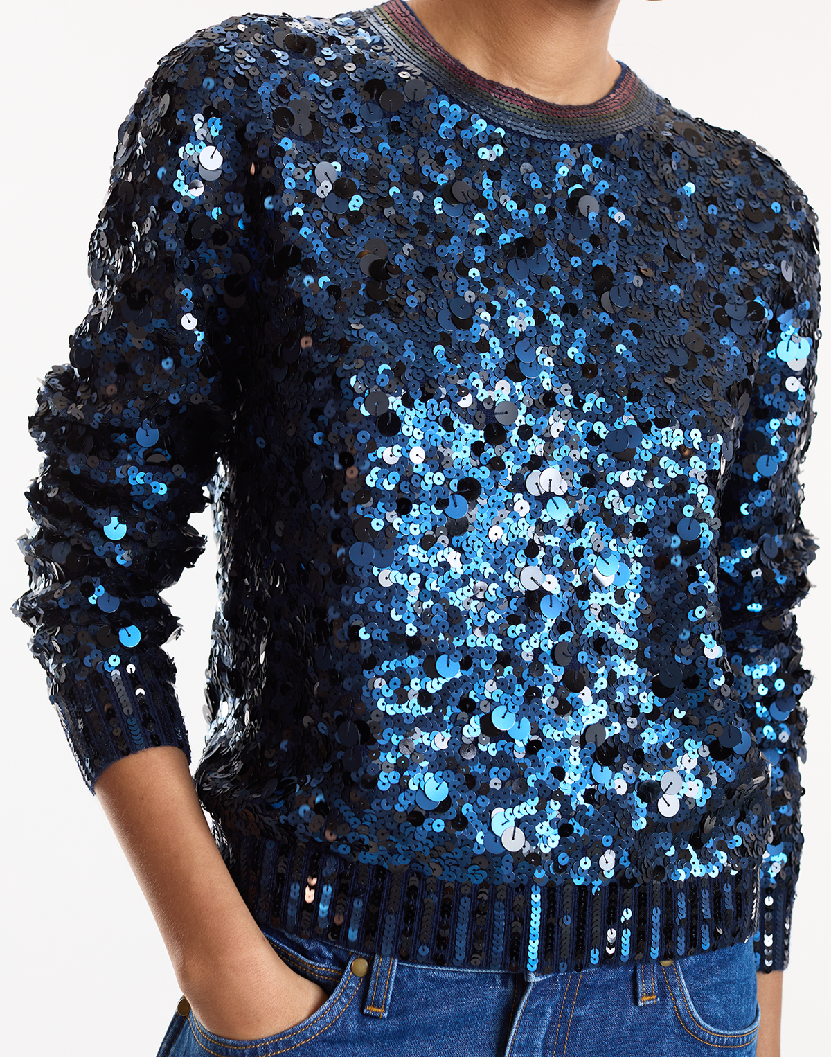 Match Point Sequin Sweater | Cynthia Rowley Clothing