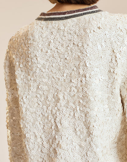 Match Point Sequin Sweater | Cynthia Rowley Clothing