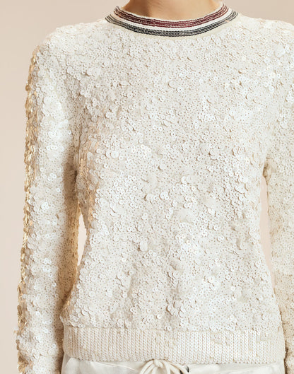 Match Point Sequin Sweater | Cynthia Rowley Clothing