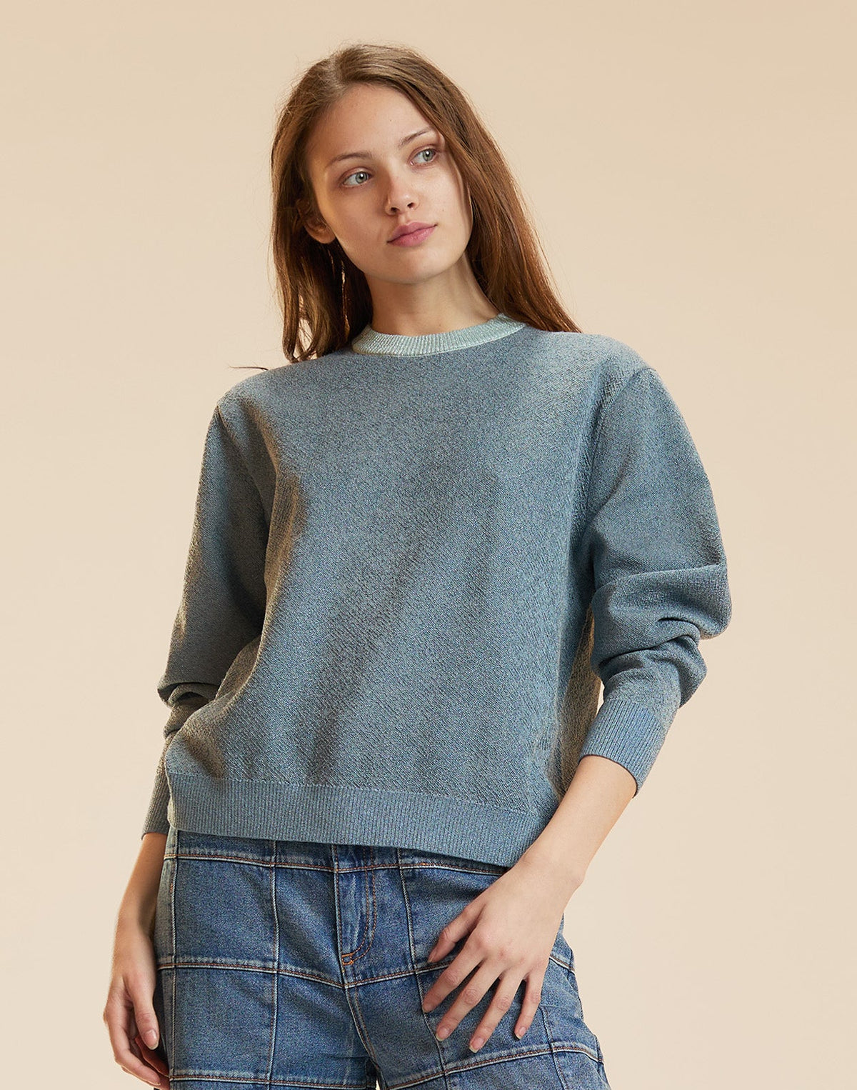 Metallic Knit Crewneck | Cynthia Rowley Clothing|Sale
