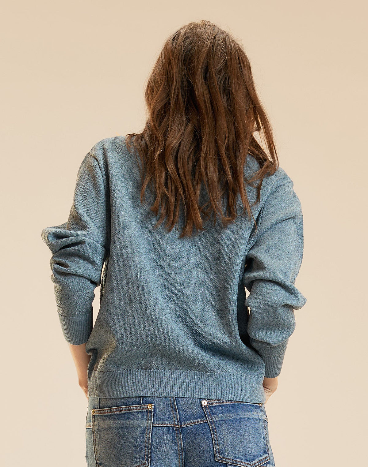 Metallic Knit Crewneck | Cynthia Rowley Clothing|Sale