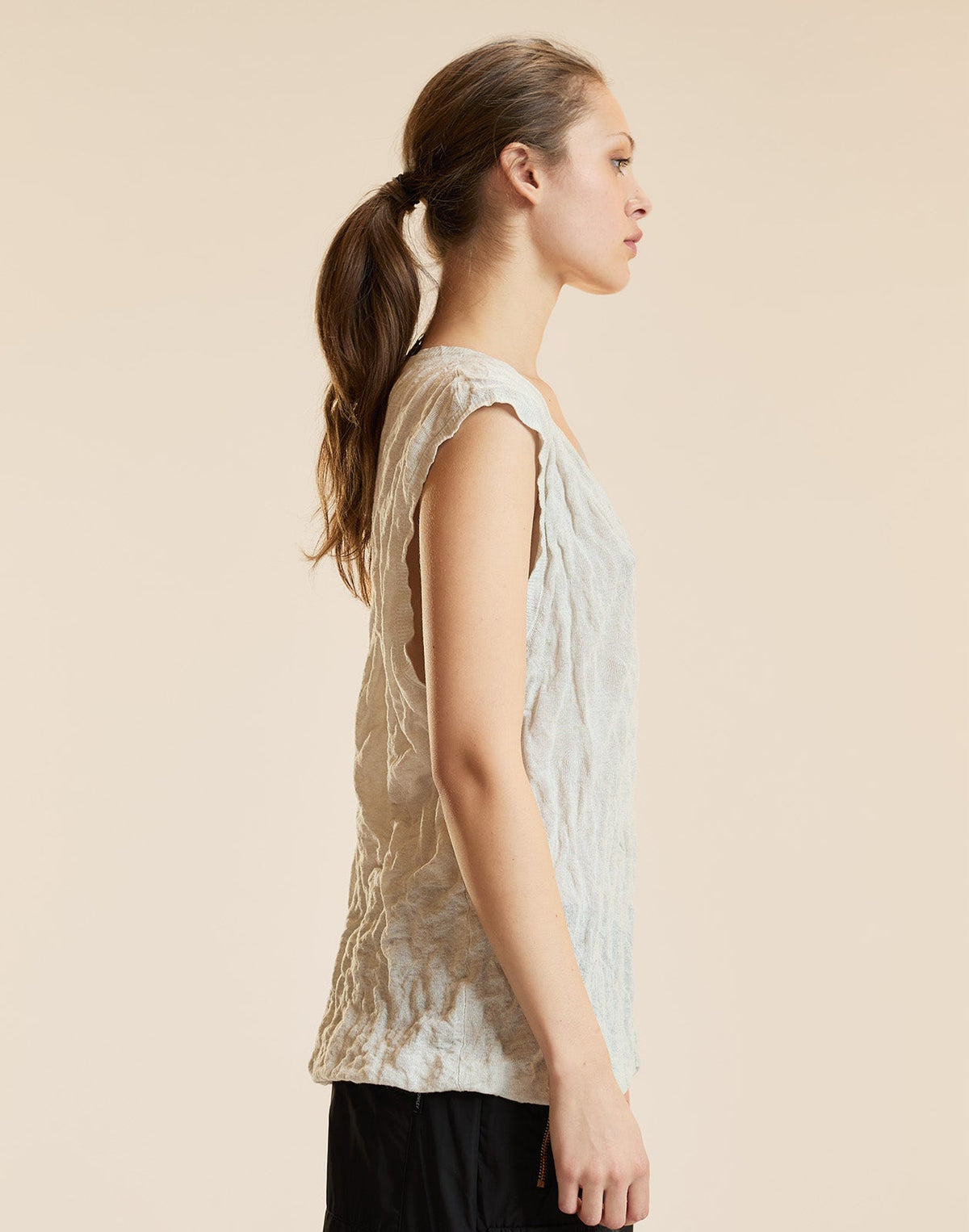 Parchment Knit Tank | Cynthia Rowley Clothing