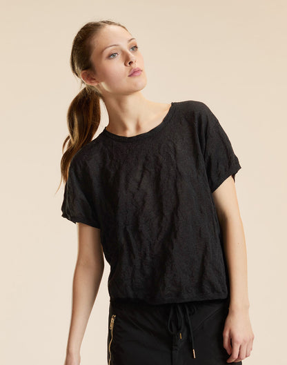 Parchment Knit Tee | Cynthia Rowley Clothing
