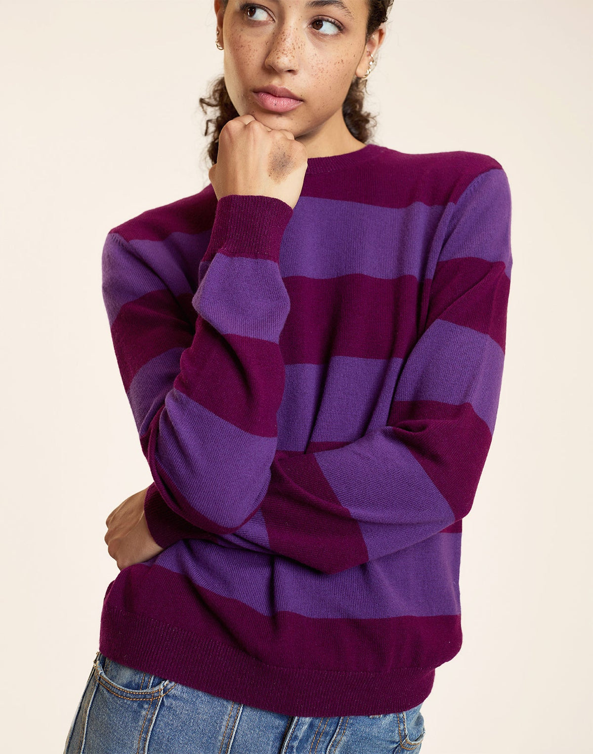Lucky Stripes Cashmere Sweater | Cynthia Rowley Clothing