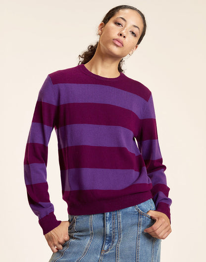 Lucky Stripes Cashmere Sweater | Cynthia Rowley Clothing