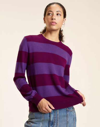 Lucky Stripes Cashmere Sweater | Cynthia Rowley Clothing