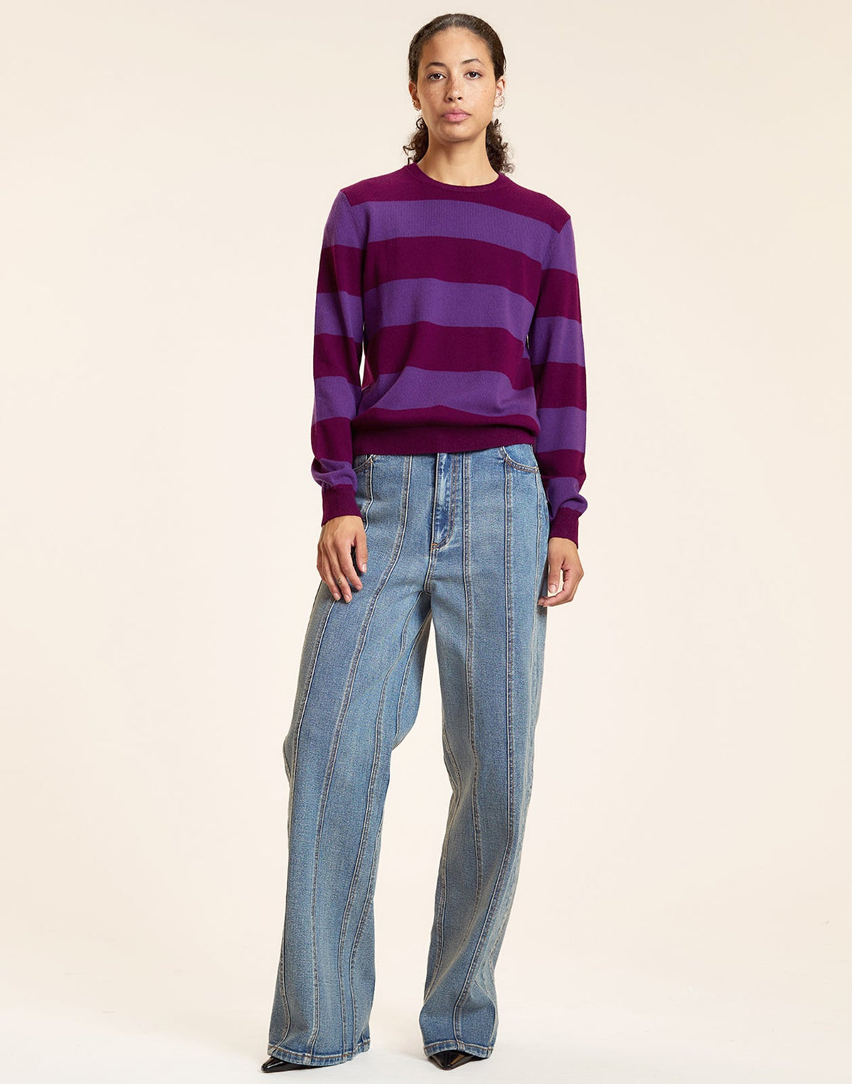Lucky Stripes Cashmere Sweater | Cynthia Rowley Clothing