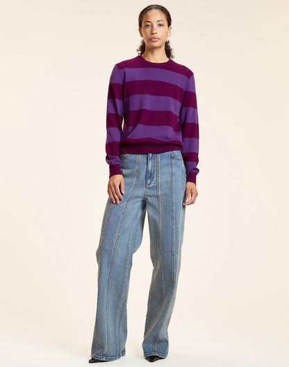 Lucky Stripes Cashmere Sweater | Cynthia Rowley Clothing