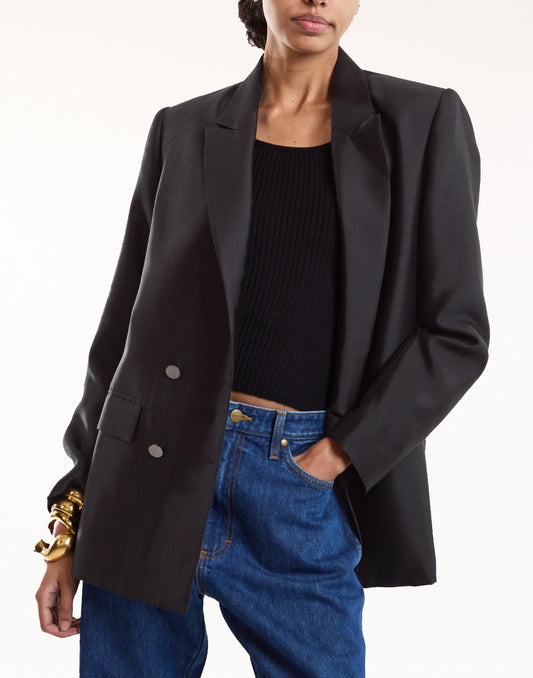 The Breakers Double Breasted Blazer | Cynthia Rowley Clothing