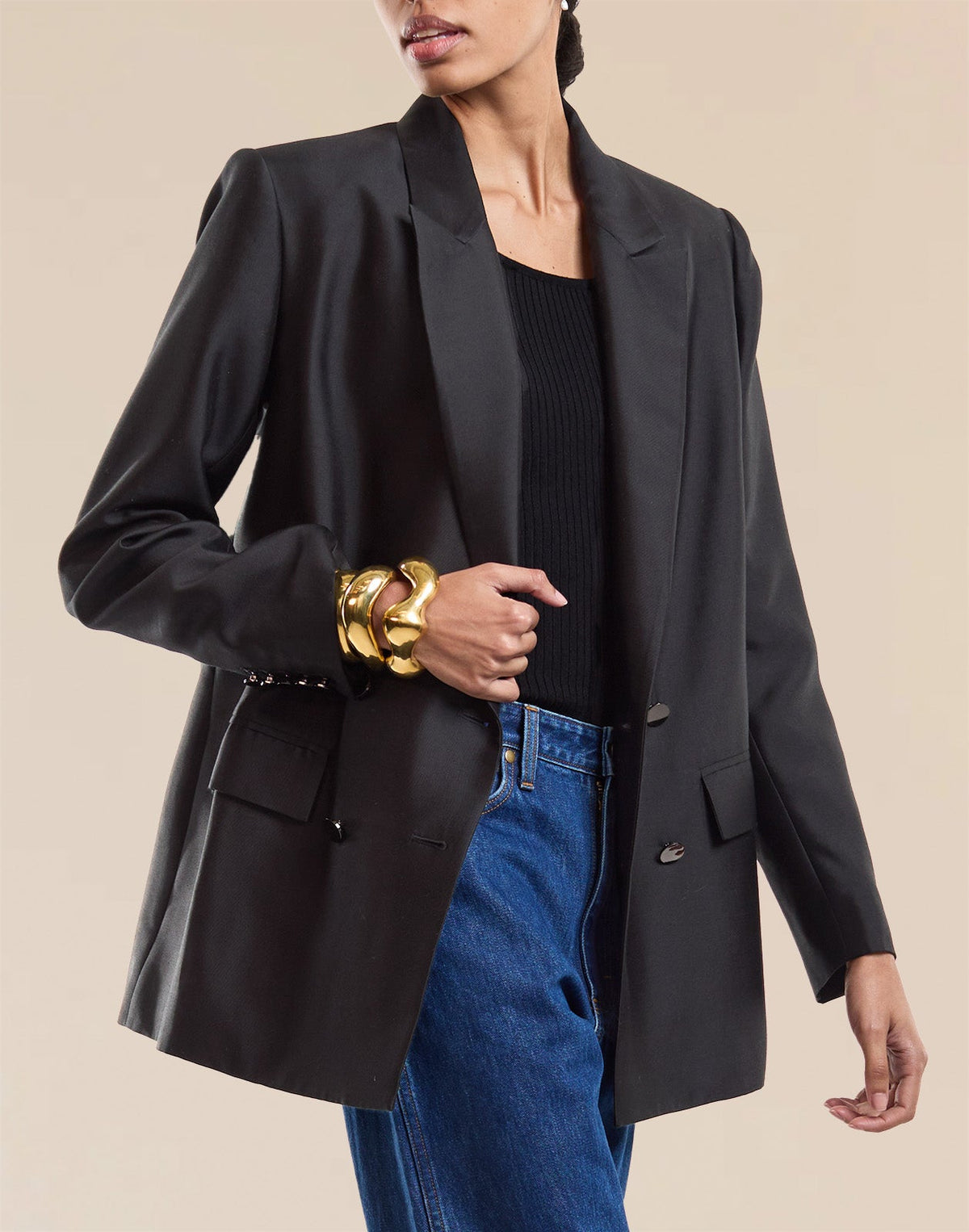 The Breakers Double Breasted Blazer | Cynthia Rowley Clothing