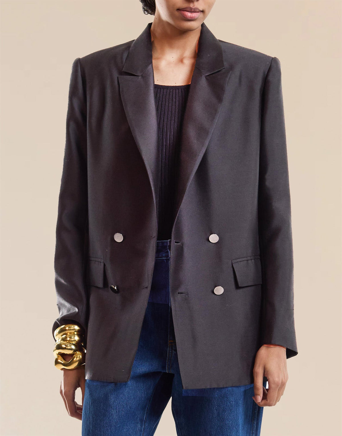 The Breakers Double Breasted Blazer | Cynthia Rowley Clothing