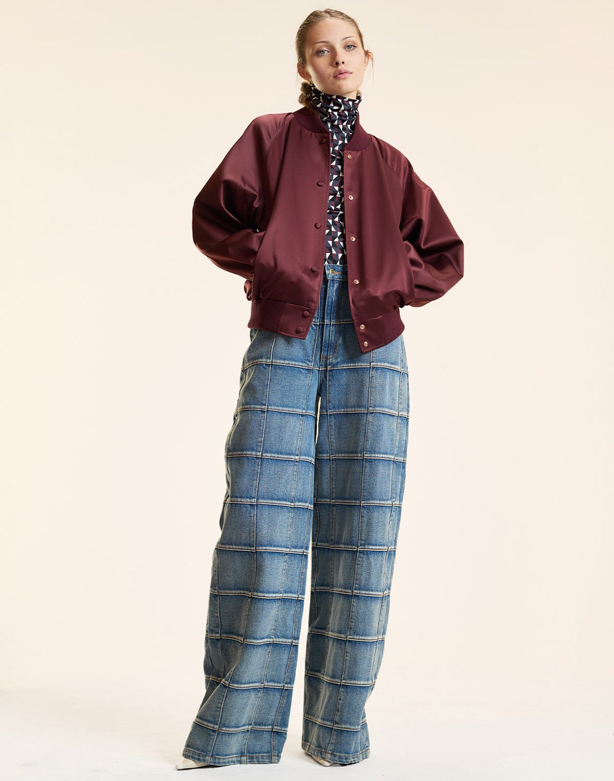 Satin Bomber Jacket | Cynthia Rowley Clothing