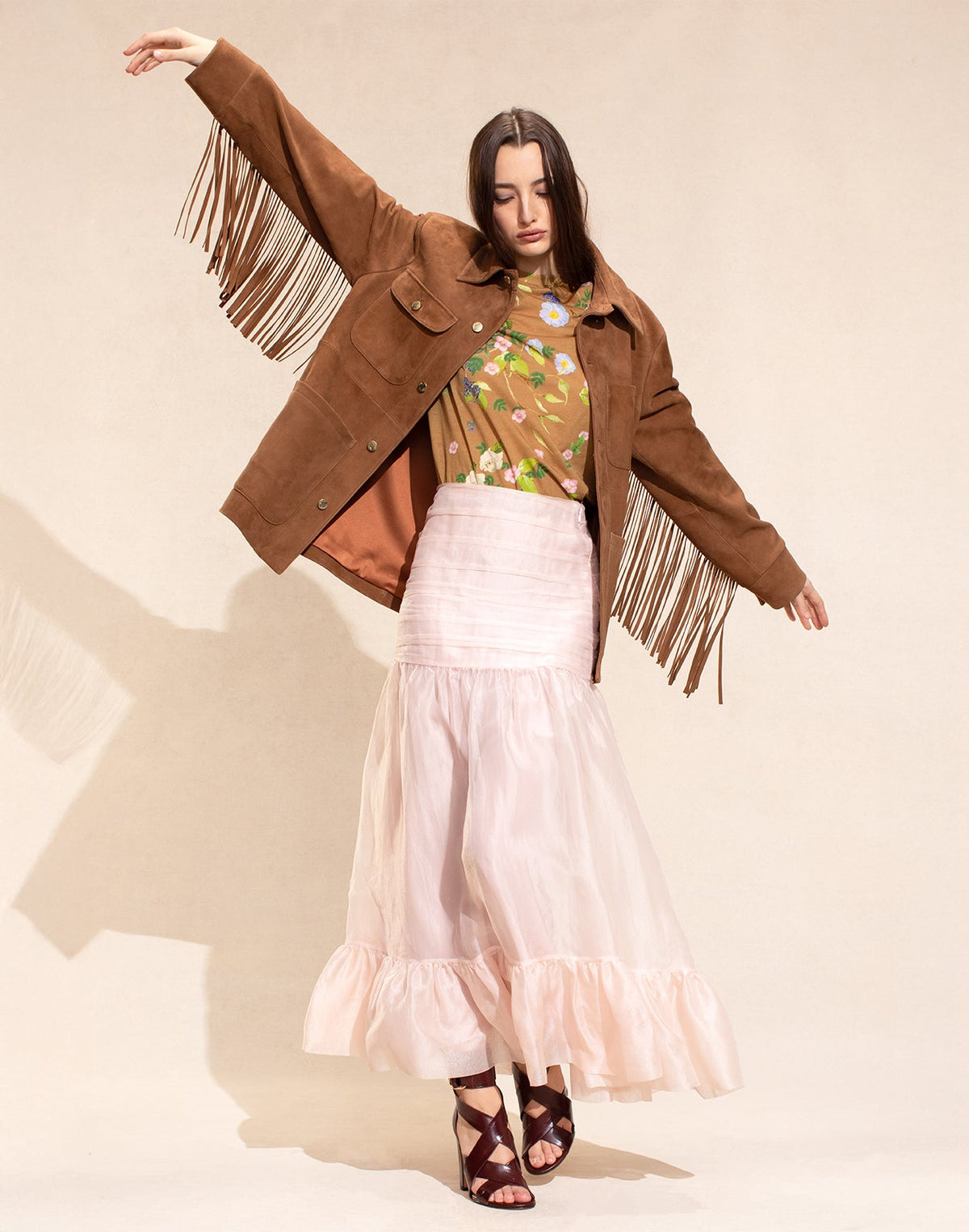 Westward Fringe Suede Jacket | Cynthia Rowley Clothing