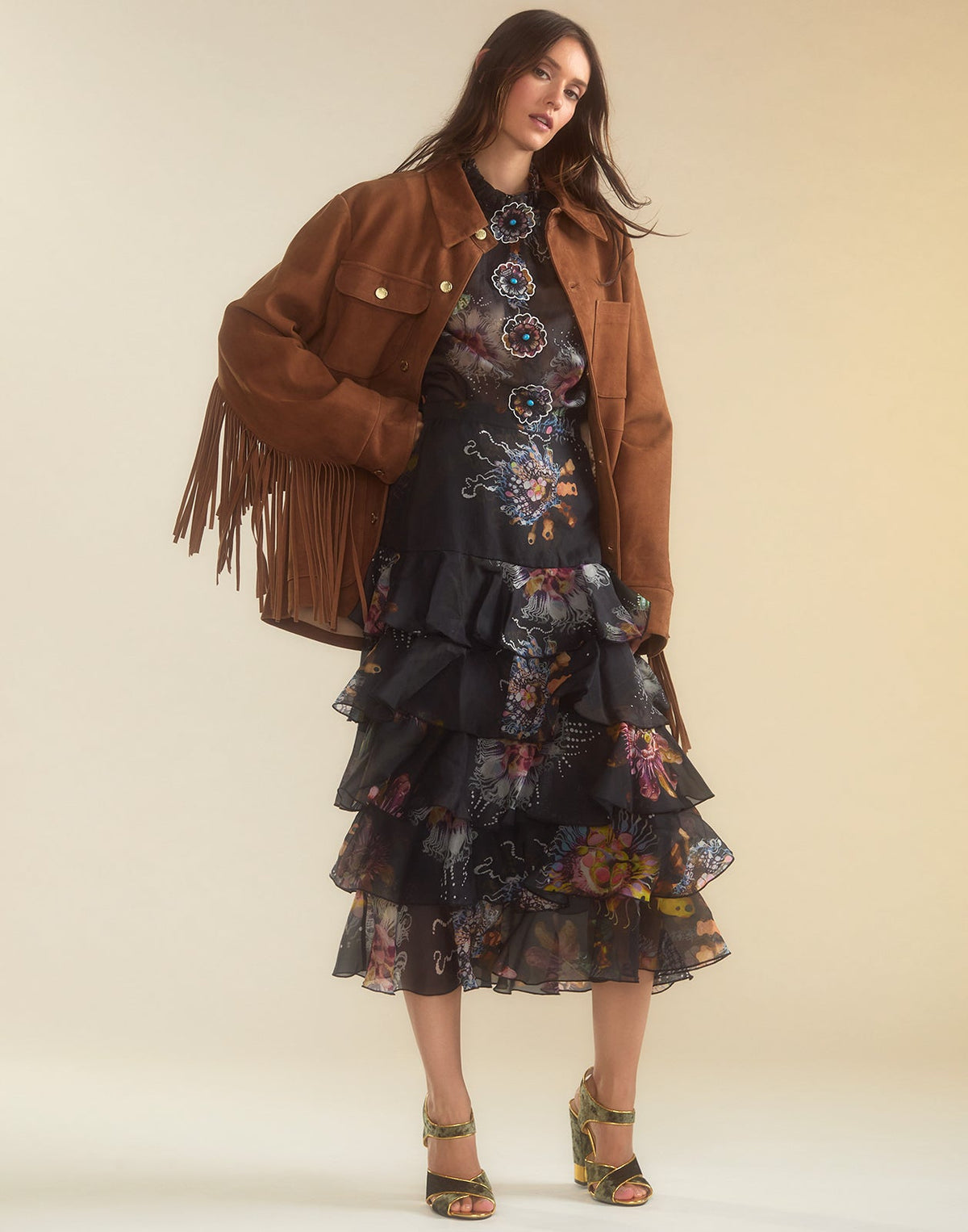 Westward Fringe Suede Jacket | Cynthia Rowley Clothing