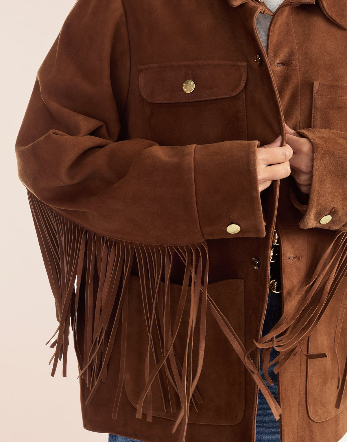 Westward Fringe Suede Jacket | Cynthia Rowley Clothing