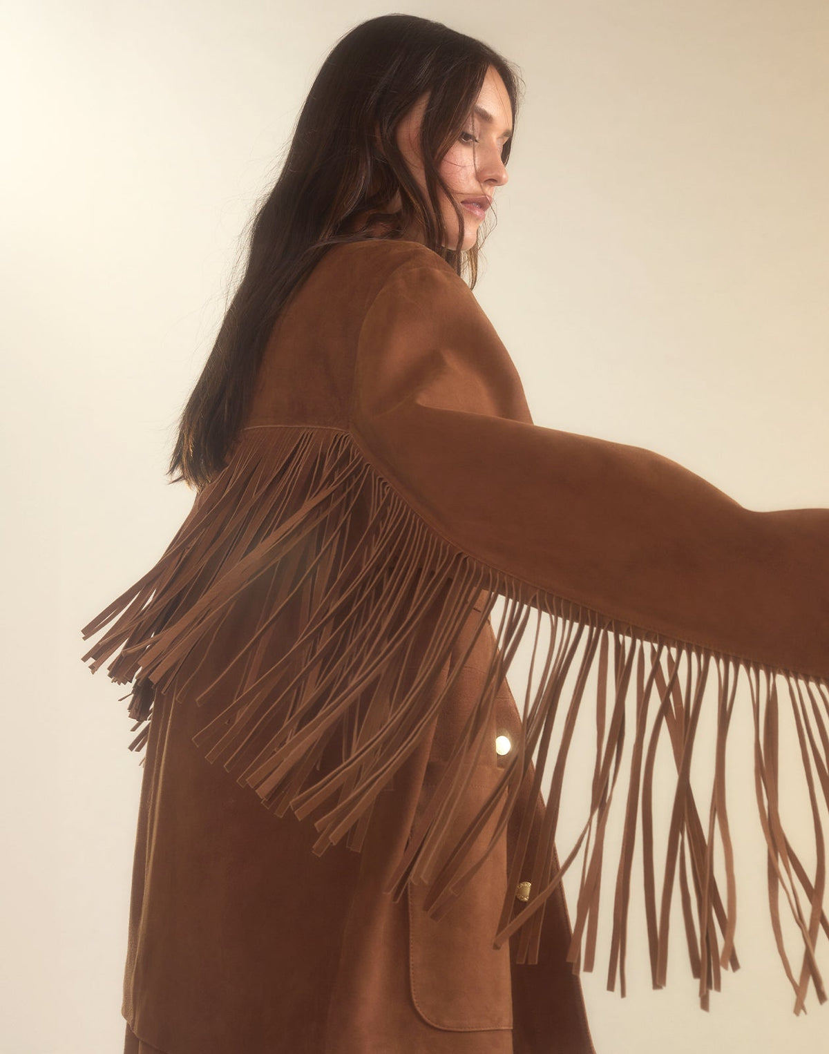 Westward Fringe Suede Jacket | Cynthia Rowley Clothing