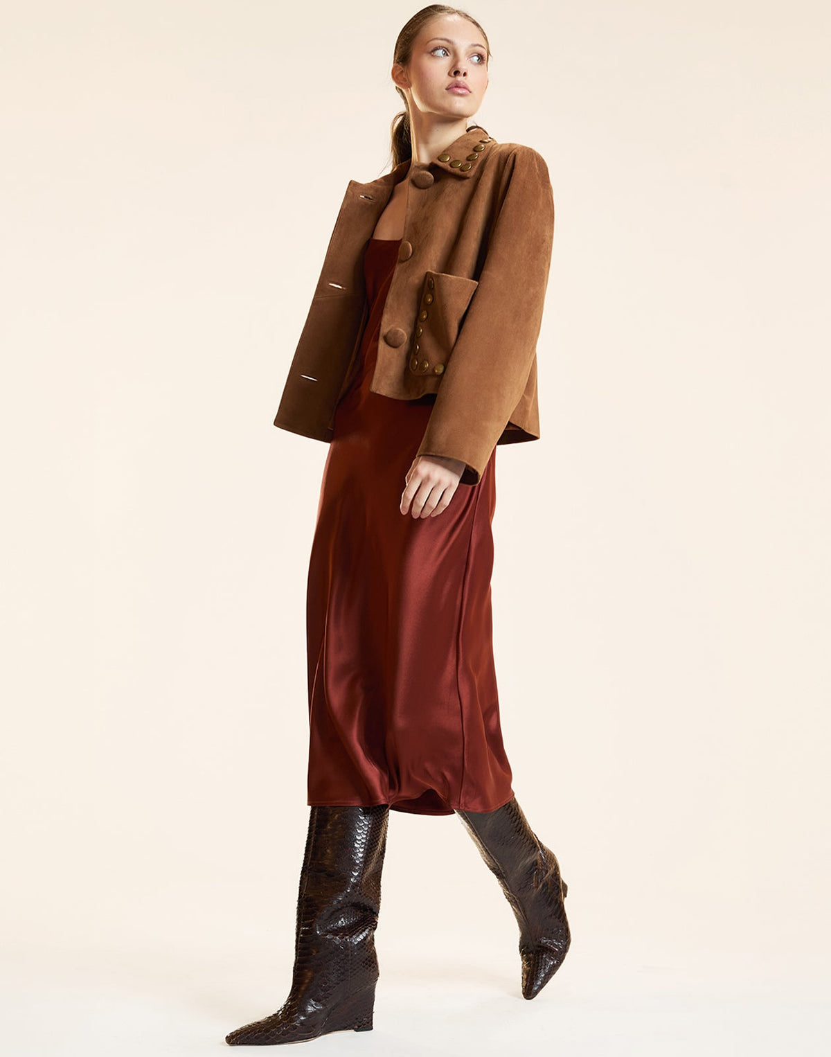 Studded Suede Jacket | Cynthia Rowley Clothing