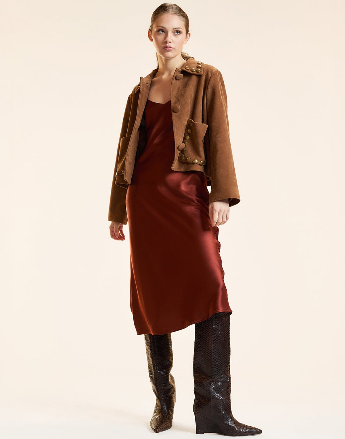 Studded Suede Jacket | Cynthia Rowley Clothing