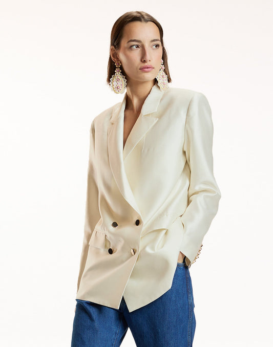 The Breakers Double Breasted Blazer | Cynthia Rowley Clothing
