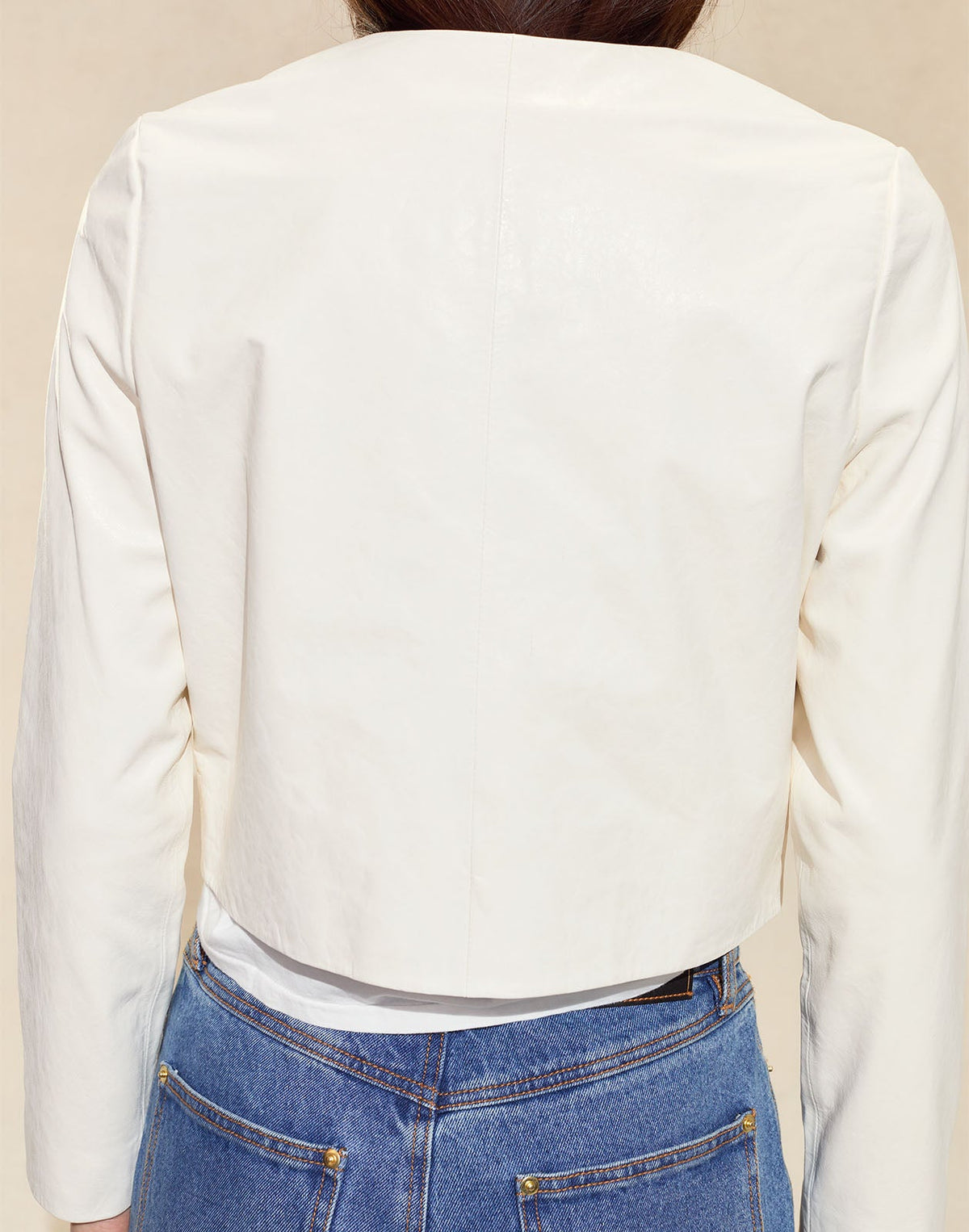 The London Leather Cropped Jacket | Cynthia Rowley Clothing|Sale