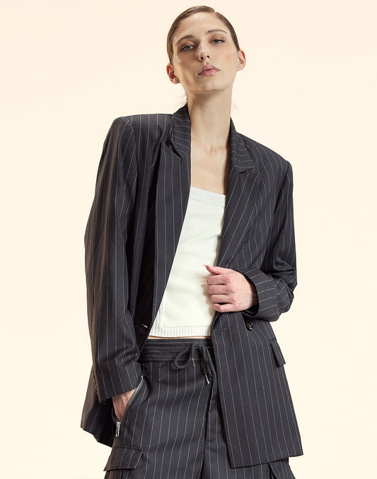 Pinstripe Blazer | Cynthia Rowley Clothing