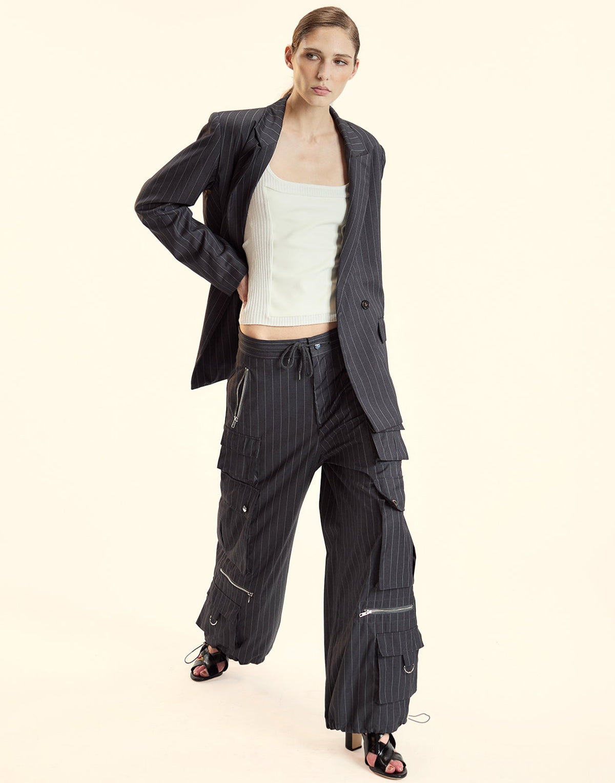 Pinstripe Blazer | Cynthia Rowley Clothing