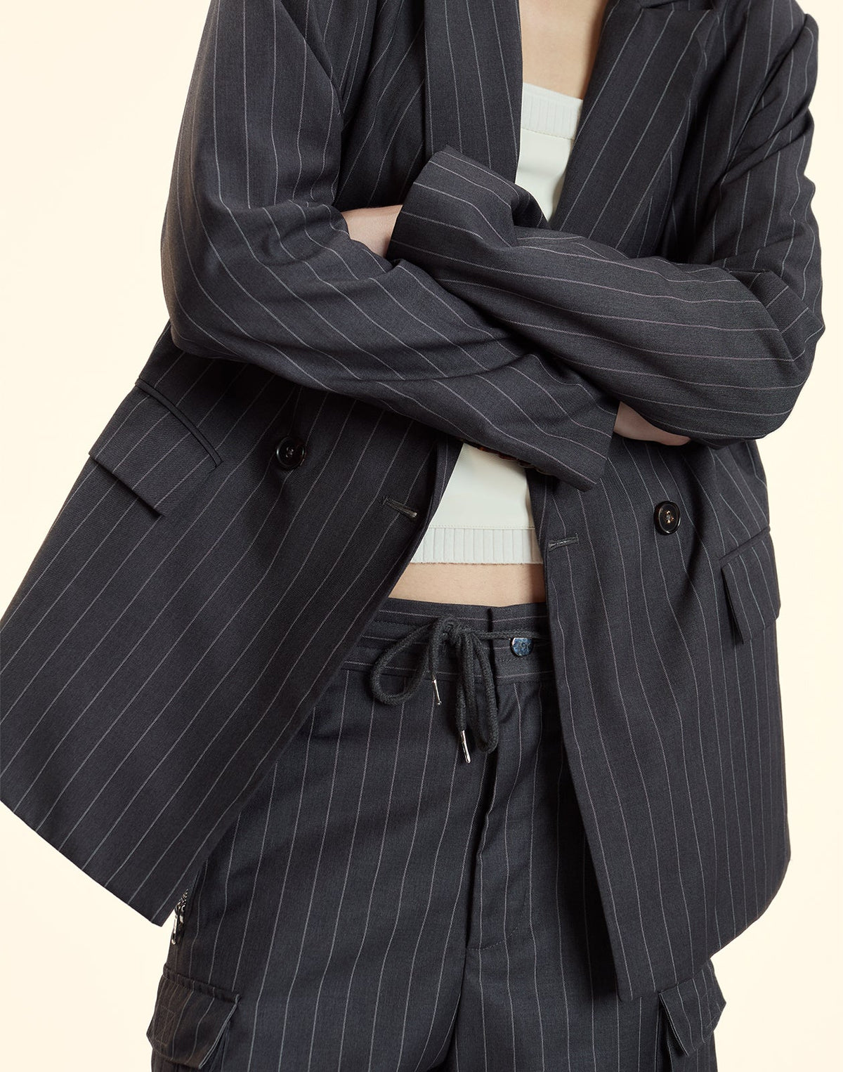 Pinstripe Blazer | Cynthia Rowley Clothing