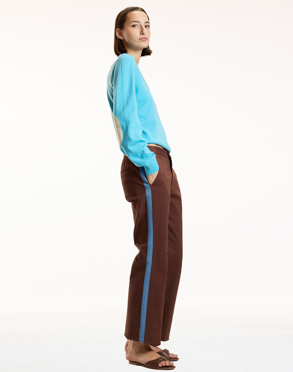 Riley Side Stripe Cropped Flare | Cynthia Rowley Clothing