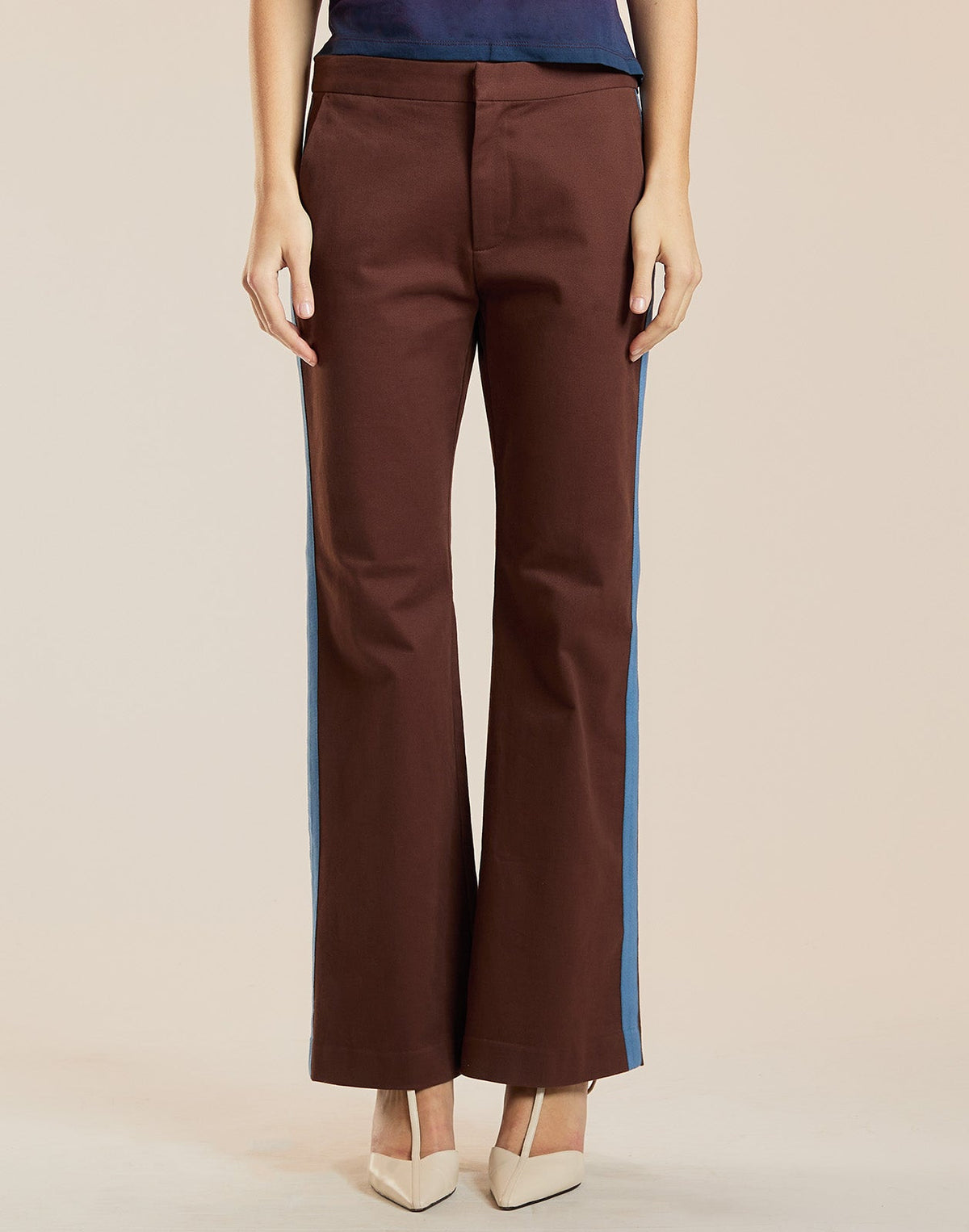 Riley Side Stripe Cropped Flare | Cynthia Rowley Clothing