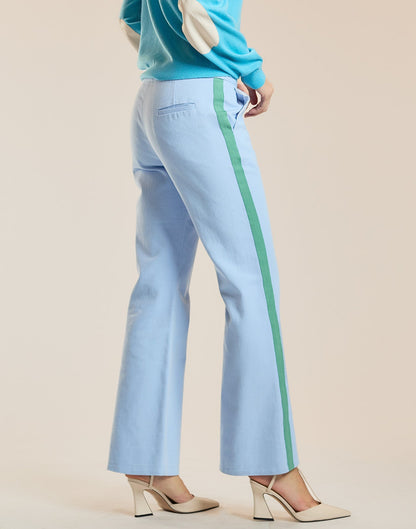 Riley Side Stripe Cropped Flare | Cynthia Rowley Clothing