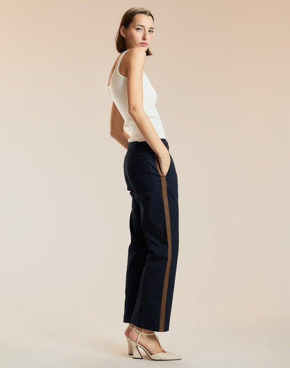 Riley Side Stripe Cropped Flare | Cynthia Rowley Clothing