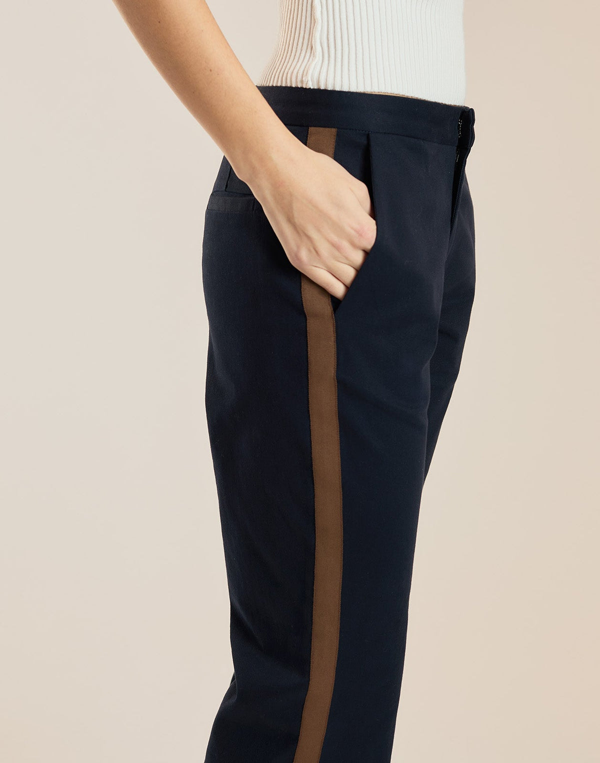 Riley Side Stripe Cropped Flare | Cynthia Rowley Clothing