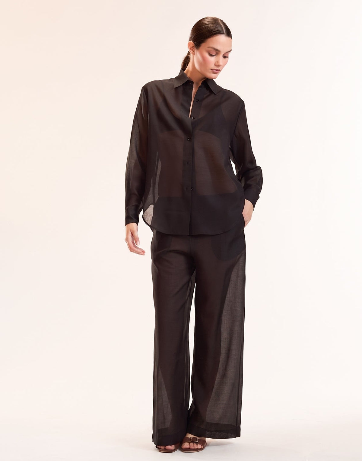 Salina Sheer Pant | Cynthia Rowley Clothing