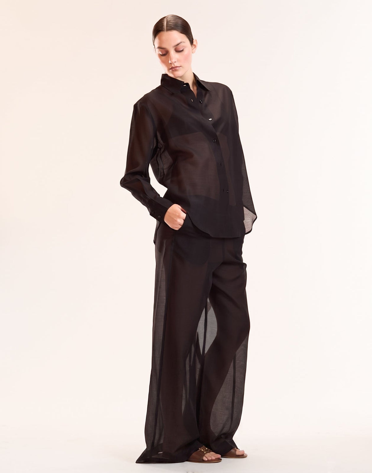 Salina Sheer Pant | Cynthia Rowley Clothing