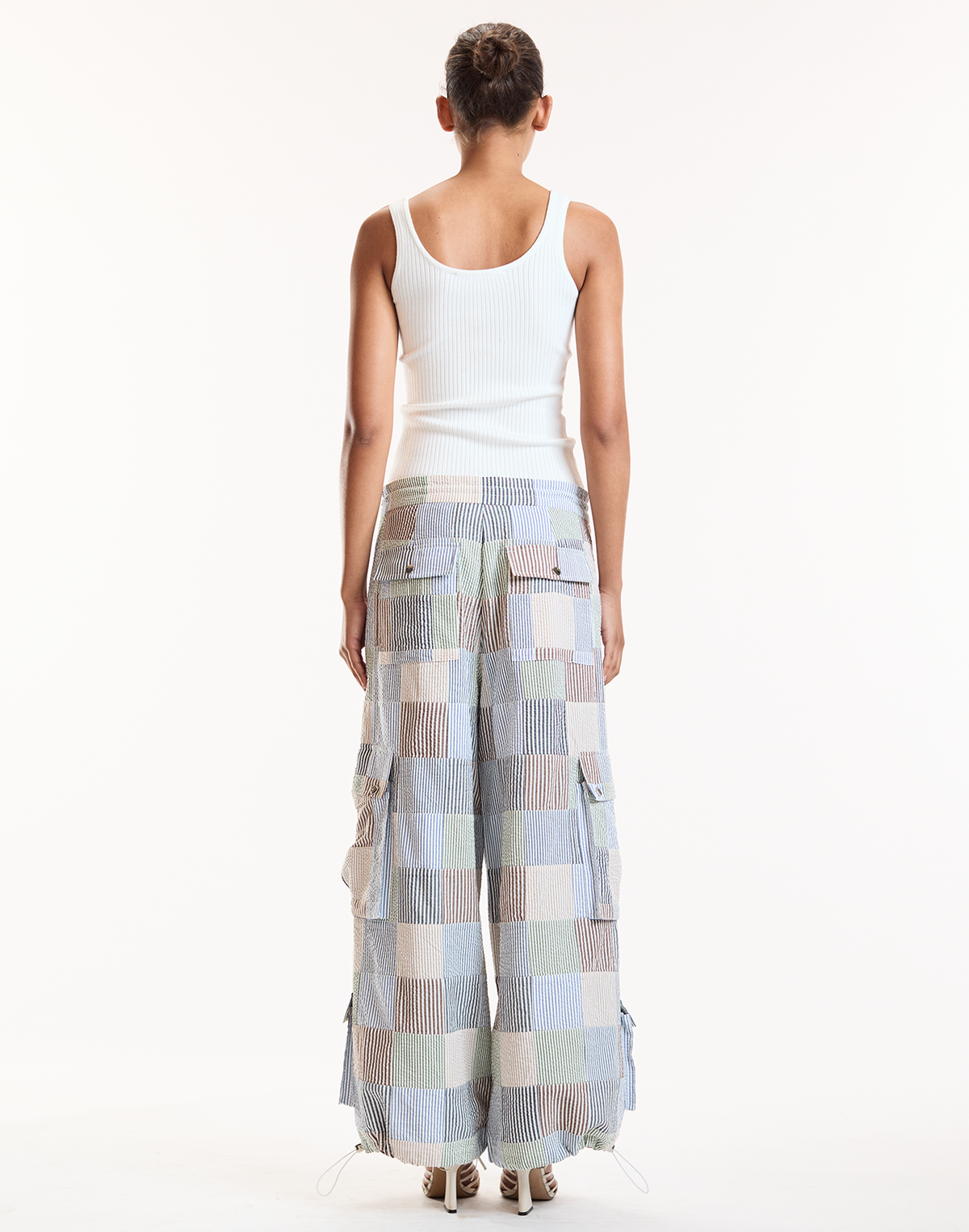 Millie Patchwork Cargo Pants | Cynthia Rowley Clothing
