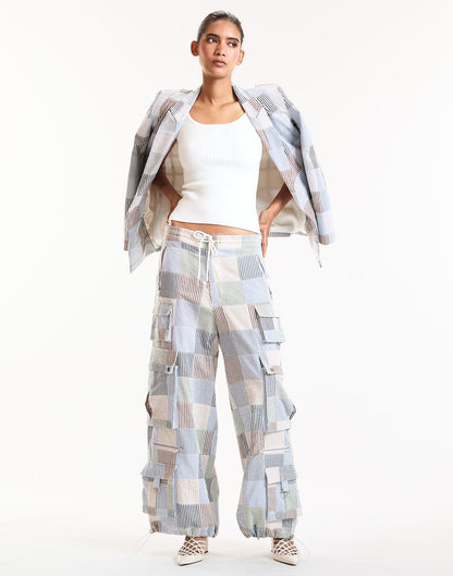 Millie Patchwork Cargo Pants | Cynthia Rowley Clothing