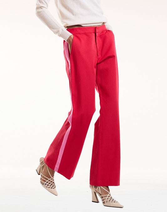 Riley Side Stripe Cropped Flare | Cynthia Rowley Clothing