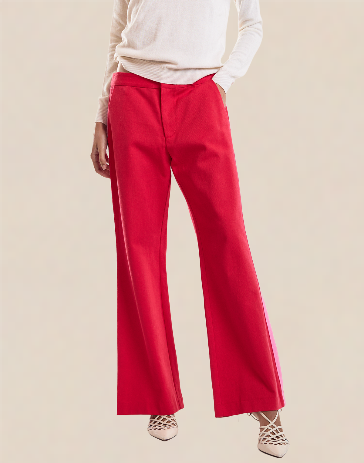 Riley Side Stripe Cropped Flare | Cynthia Rowley Clothing