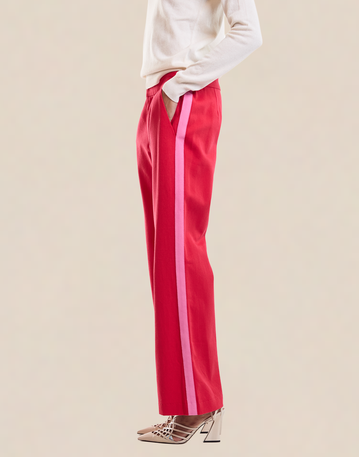 Riley Side Stripe Cropped Flare | Cynthia Rowley Clothing