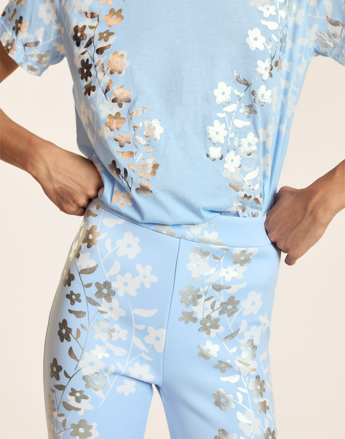 Metallic Bonded Pants | Cynthia Rowley Clothing|Sale