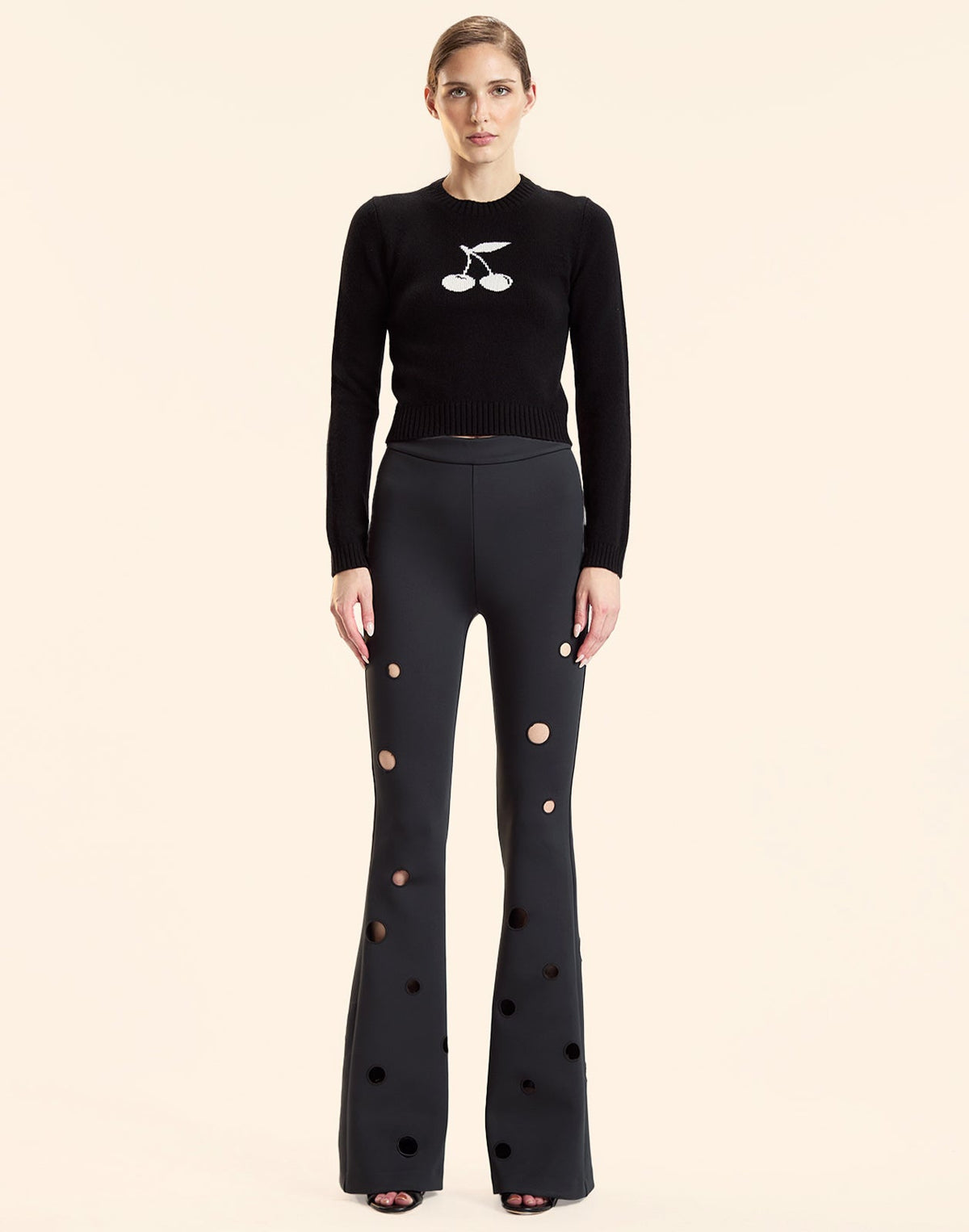 Peek-a-boo Flare Pants | Cynthia Rowley Clothing|Sale