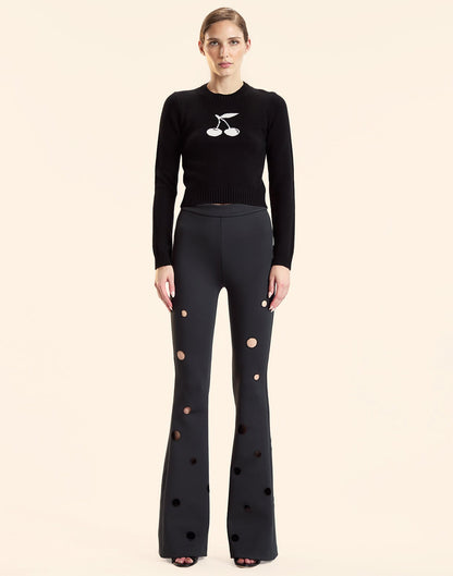 Peek-a-boo Flare Pants | Cynthia Rowley Clothing|Sale