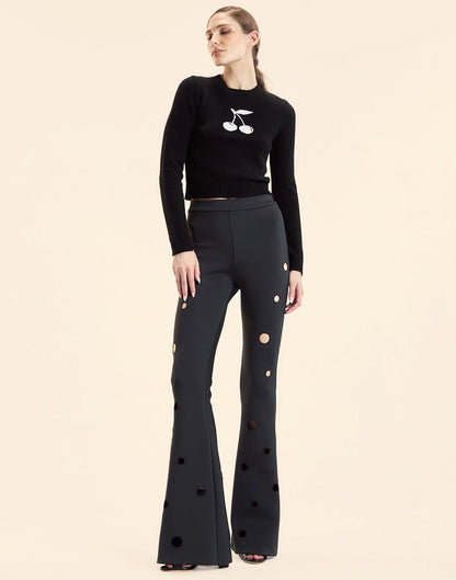 Peek-a-boo Flare Pants | Cynthia Rowley Clothing|Sale